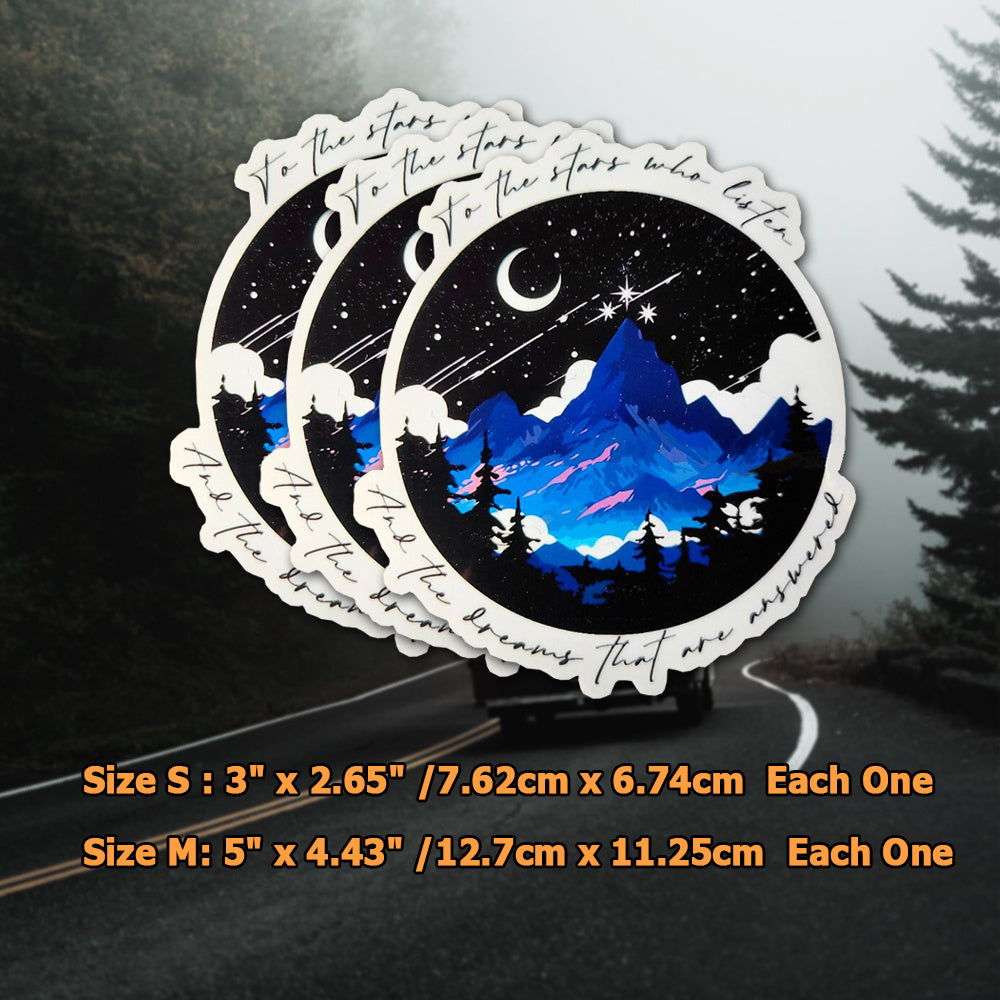 ACOTAR To The Stars Who Listen Sticker (3pcs) | SJM Night Court Sticker