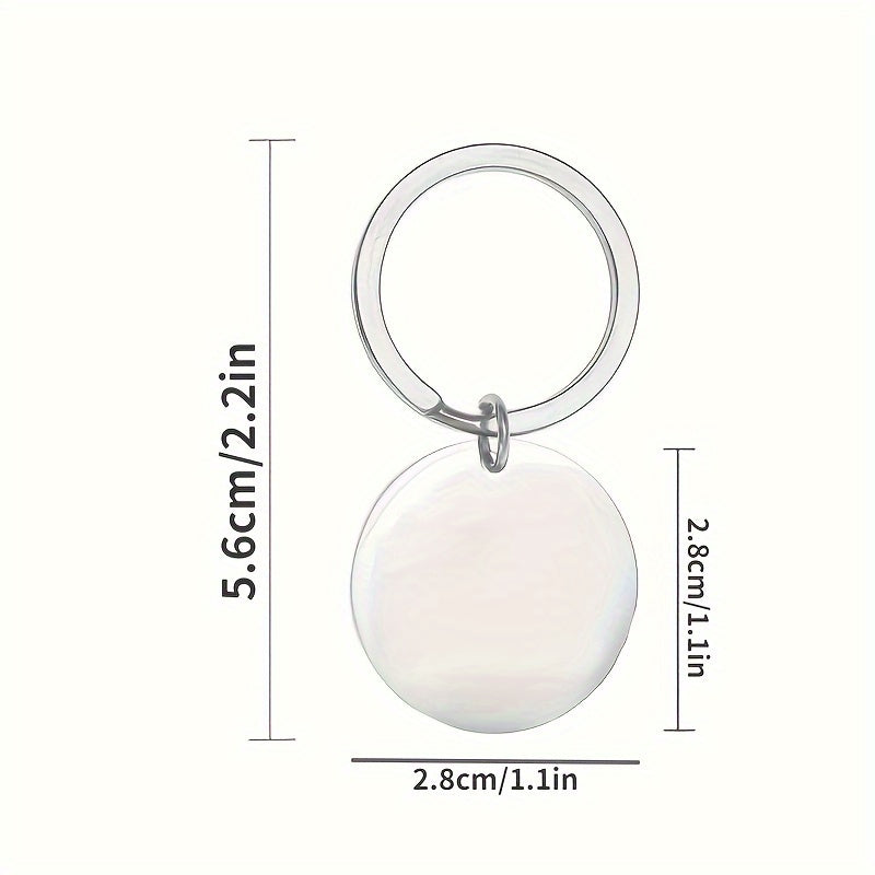 ACOTAR 1pc Velaris City of Starlight Stainless Steel Keychain Ring - Durable, Corrosion-Resistant, and Shiny Key Chain Accessory