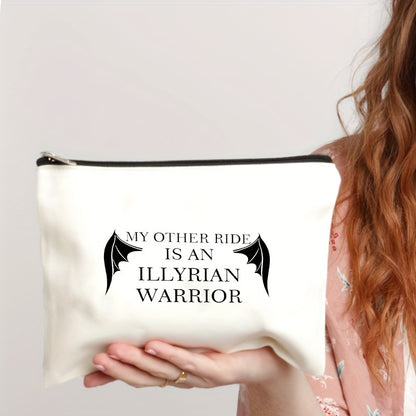 ACOTAR Bat Boys Makeup Bag - Enchanting Night Court Velaris Design - Illyrian Warrior Tribute