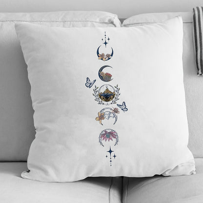 1pc ACOTAR Velaris Pattern Velvet Cushion Cover Square Pillow Throw Pillow Cover (No Pillow Core)