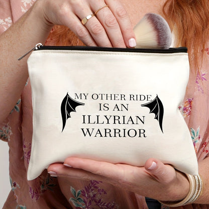 ACOTAR Bat Boys Makeup Bag - Enchanting Night Court Velaris Design - Illyrian Warrior Tribute