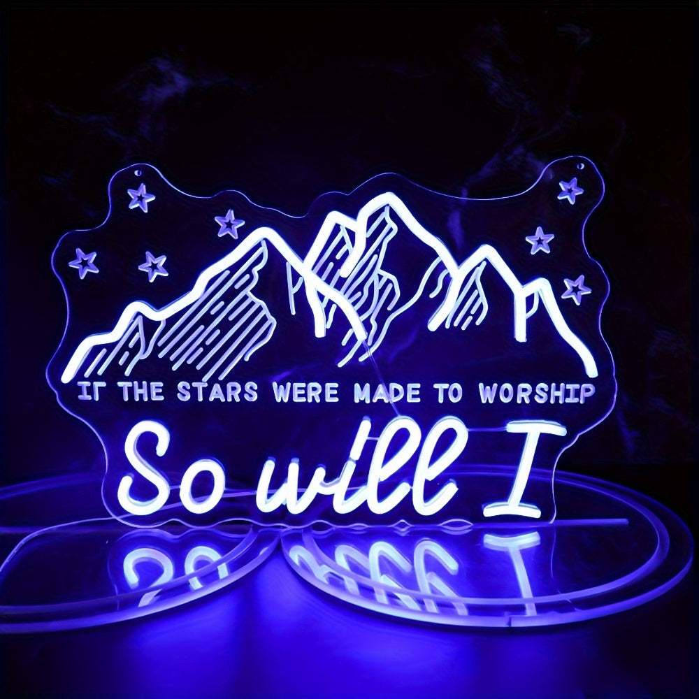 Velaris City of Starlight ACOTAR Neon Sign - Handcrafted LED Wall Decor- USB Powered, Single White Light