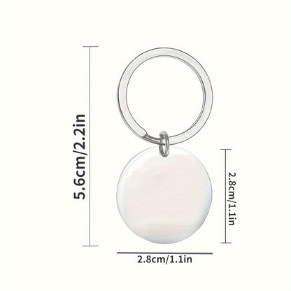ACOTAR 1pc Velaris City of Starlight Stainless Steel Keychain Ring - Durable, Corrosion-Resistant, and Shiny Key Chain Accessory