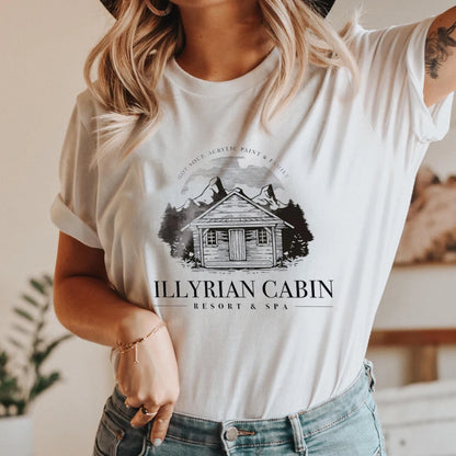 ACOTAR Illyrian Cabin Resort T-shirt Night Court Velaris Shirts Small-XXXL