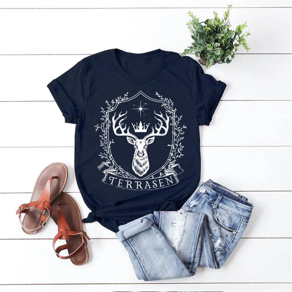 TOG Terrasen T Shirt Throne of Glass Sarah J Maas Small-XXXL