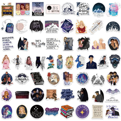 10/60Pcs ACOTAR Stickers WATERPROOF