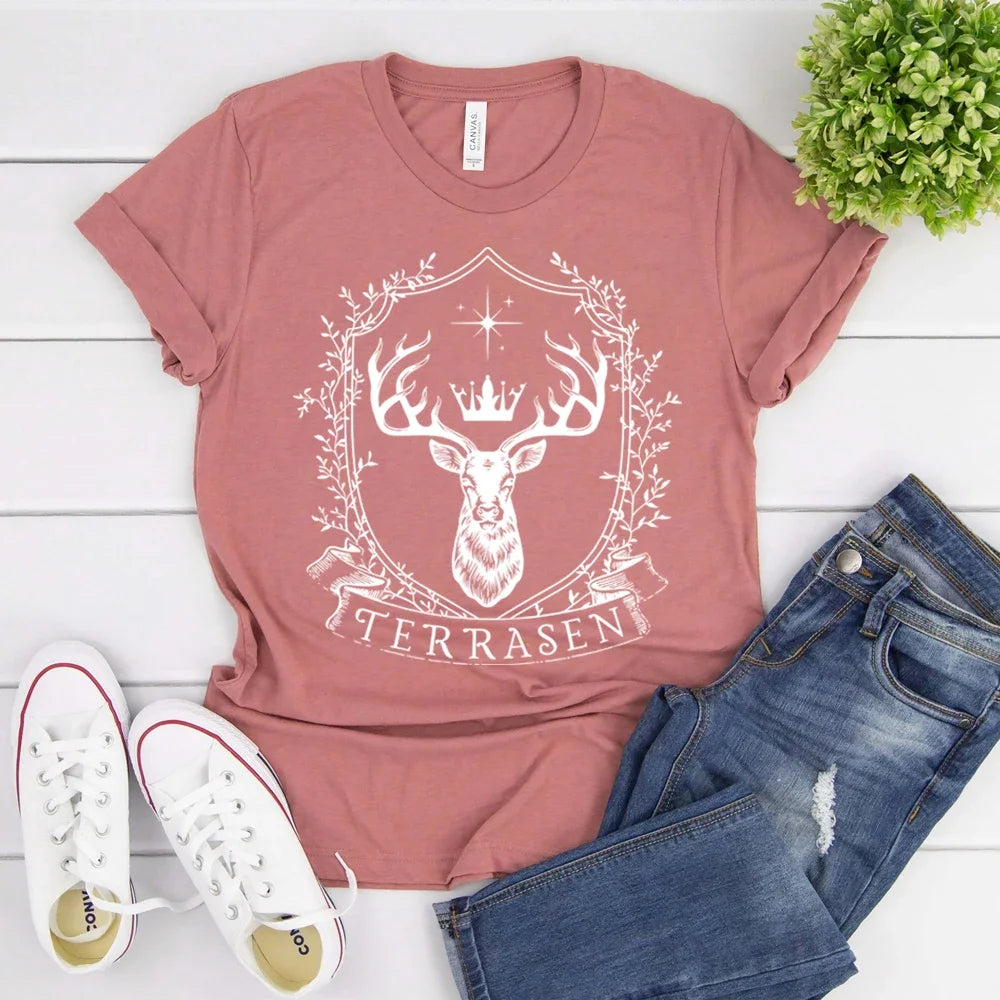 TOG Terrasen T Shirt Throne of Glass Sarah J Maas Small-XXXL