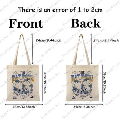 ACOTAR Bat Boys, SJM Merch Pattern Tote Bag Canvas Shoulder Bag