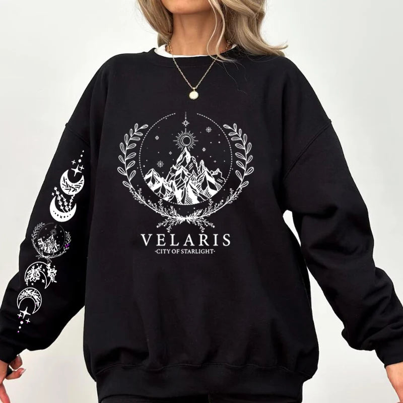 Velaris City of Starlight Printed Sweatshirt Small-XXXL