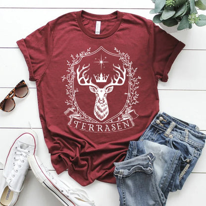 TOG Terrasen T Shirt Throne of Glass Sarah J Maas Small-XXXL