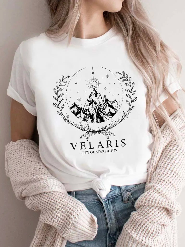Two Side Velaris T-shirt Feyre's Tattoo Small-XXXL