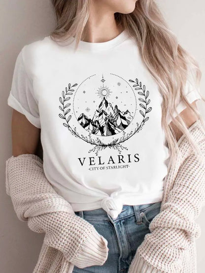 Two Side Velaris T-shirt Feyre's Tattoo Small-XXXL
