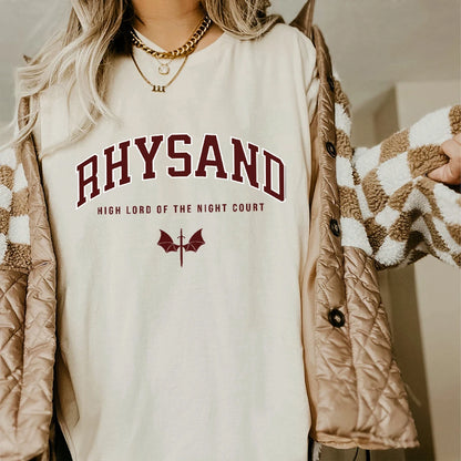 Rhysand Shirt High Lord of The Night Court T Shirt Small-XXXL