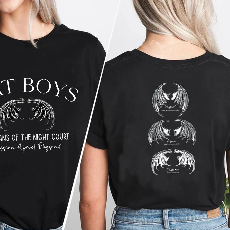 ACOTAR The Bat Boys Wingspan T-shirts S-XXXL