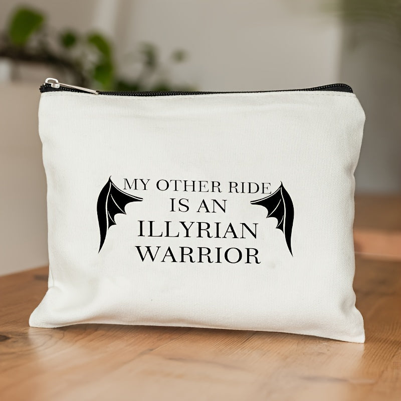 ACOTAR Bat Boys Makeup Bag - Enchanting Night Court Velaris Design - Illyrian Warrior Tribute