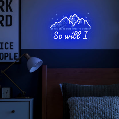Velaris City of Starlight ACOTAR Neon Sign - Handcrafted LED Wall Decor- USB Powered, Single White Light