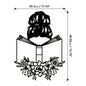 1pc Elegant Metal Wall Art - "Reading Woman with Floral Accents" | Ideal for Book Lovers & Home Decor | Unique Iron Gift for Reading Enthusiasts, Perfect for Room Decor